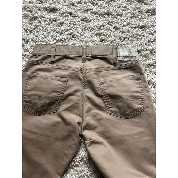 Patagonia Performance Twill Jeans Men 30x32 Tan Iron Clad Organic Straight Pants - Picture 4 of 11